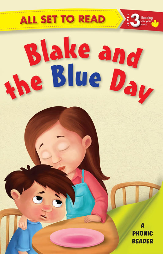 All set to Read A Phonics Reader Blake and the Blue Day - Om Books - Swadesiicart