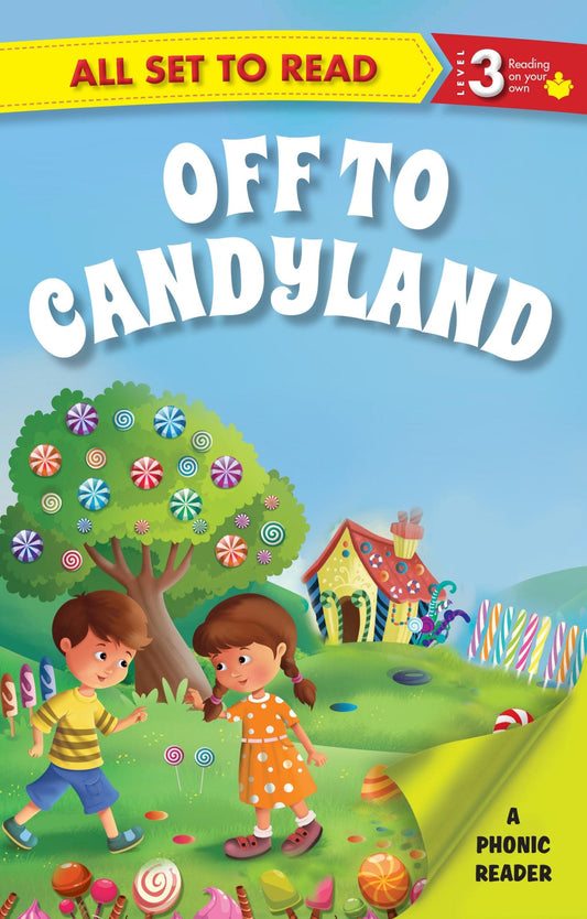All set to Read A Phonics Reader Off to Candyland - Om Books - Swadesiicart