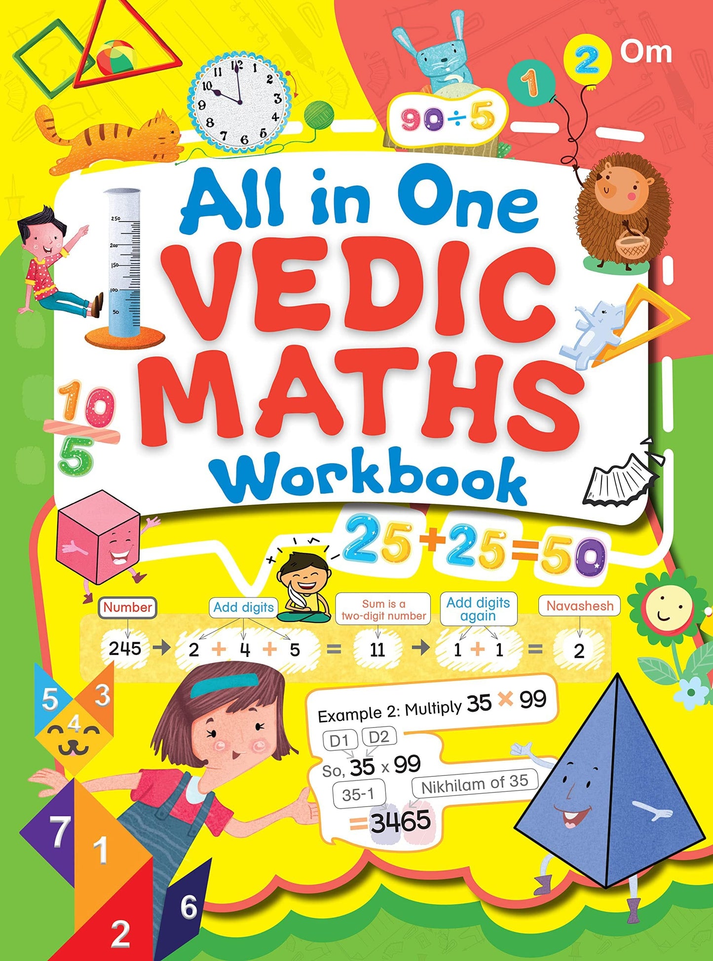 All in One Vedic Maths Workbook (Binder) - Om Books