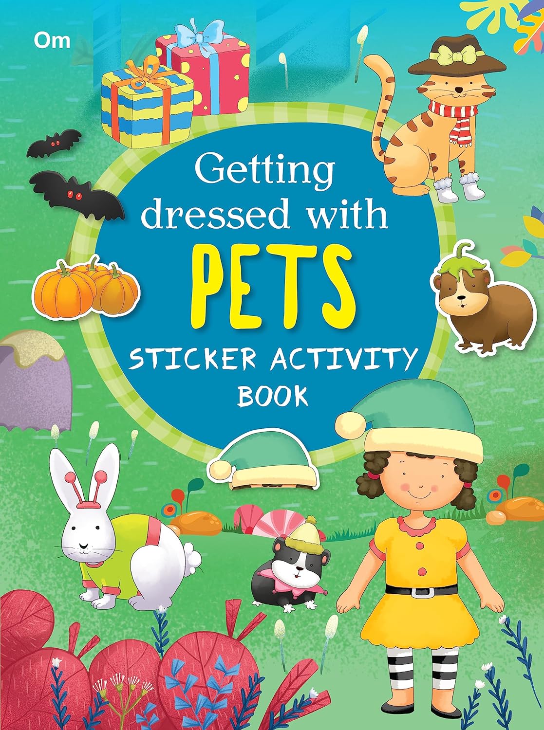 Getting Dressed for pets - Sticker Activity Books - Om Books - Swadesiicart