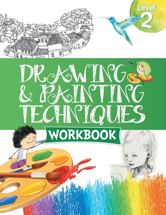 Drawing & Painting Techniques Workbook Grade 2 - Om Books - Swadesiicart
