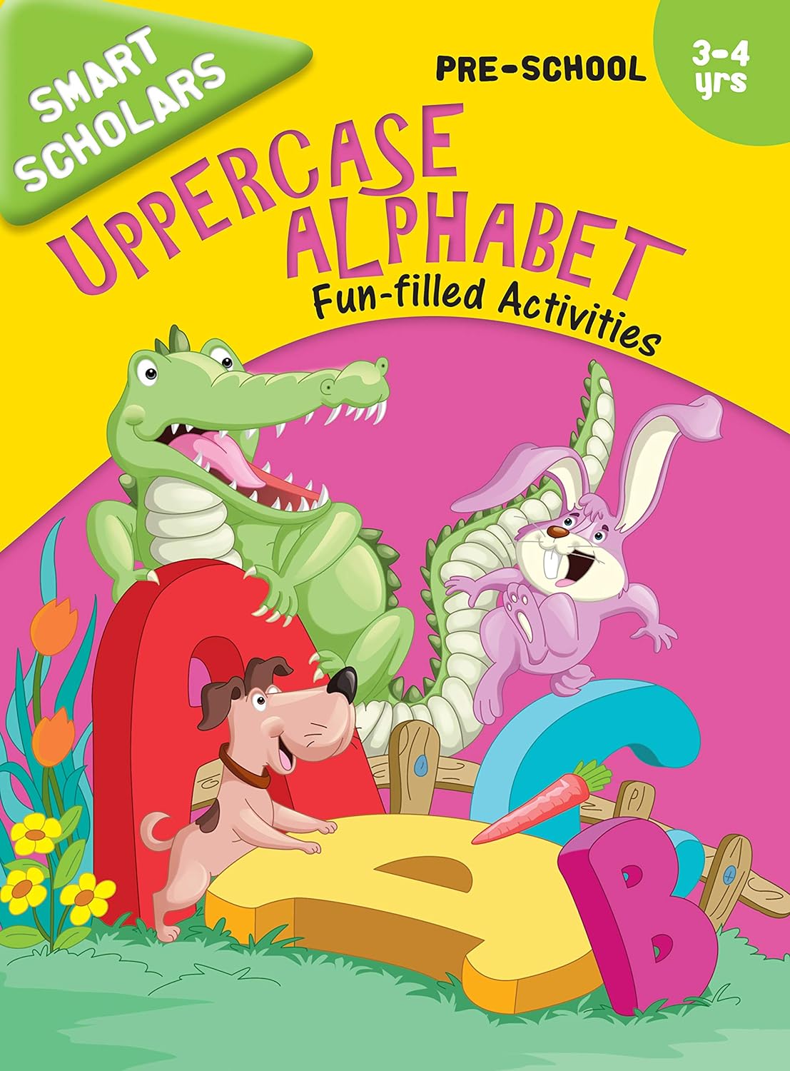Smart Scholars Pre-School Uppercase Alphabet - Om Books - Swadesiicart