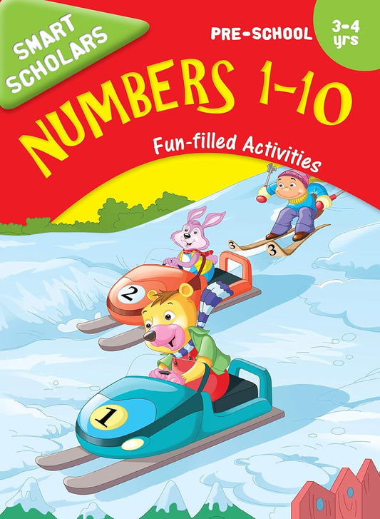 Smart Scholars Pre-School Numbers 1-10 - Om Books