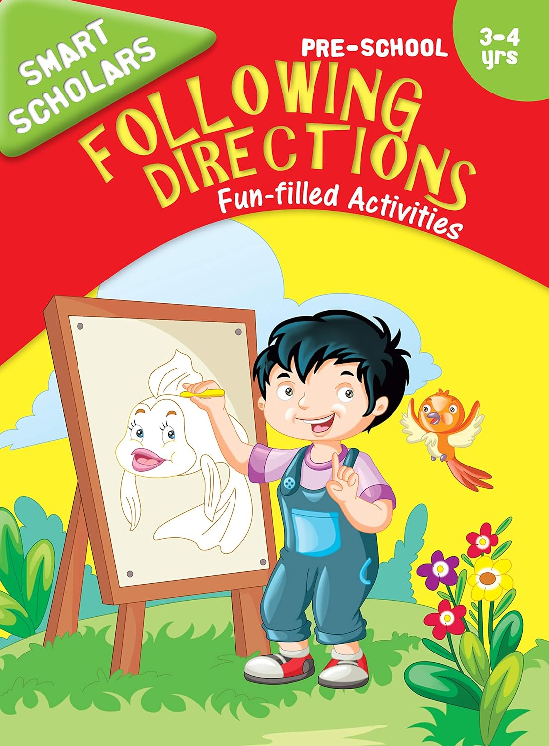 Smart Scholars Pre-School Following Directions - Om Books - Swadesiicart