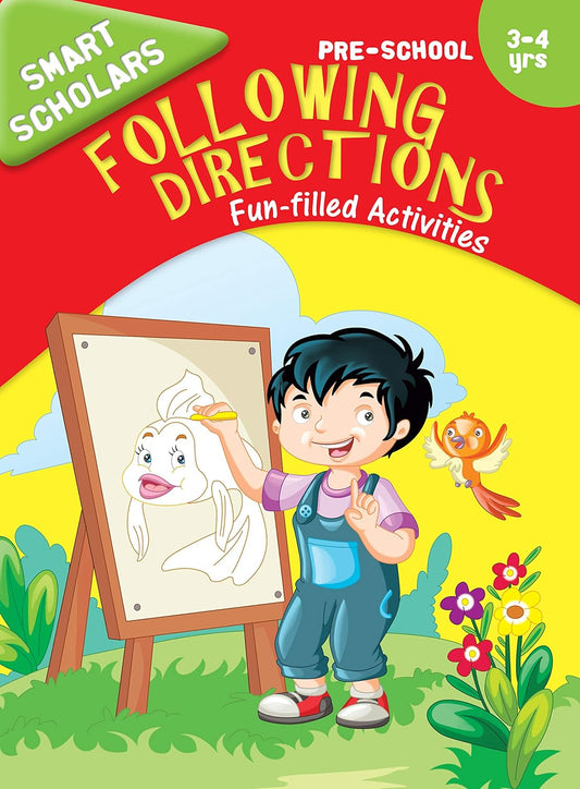 Smart Scholars Pre-School Following Directions - Om Books - Swadesiicart