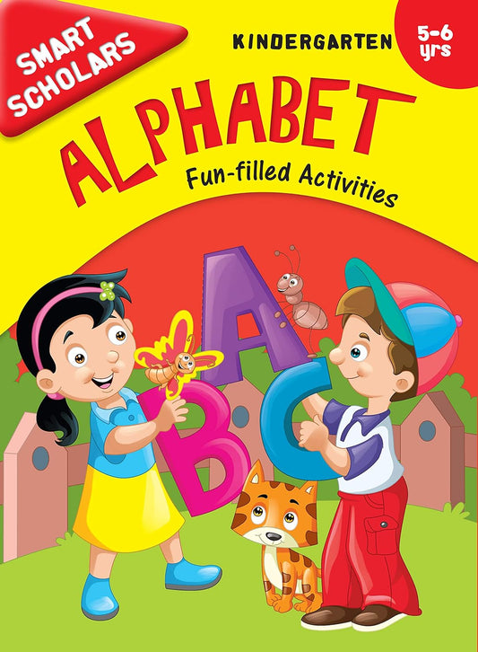 Smart Scholars Kindergarten Alphabet - Om Books - Swadesiicart
