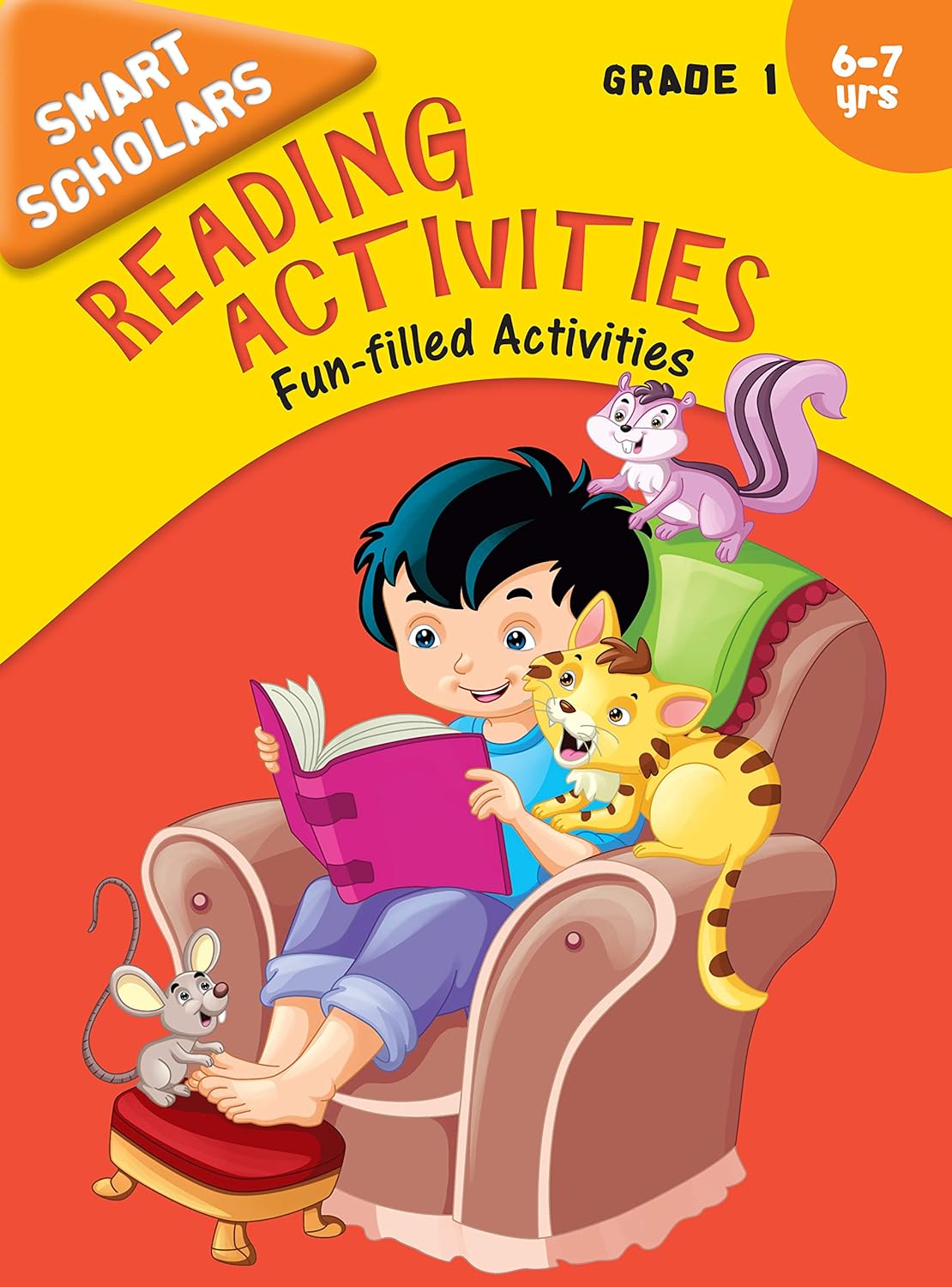 Smart Scholars Grade 1 Reading Activities - Om Books - Swadesiicart