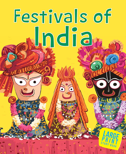 Festivals of India : Large Print (Paperback) - Om Books
