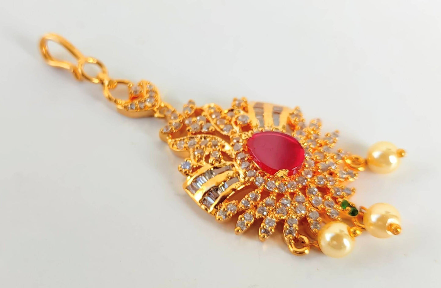 Short Length Bridal Maang Tikka | Swadesiicart