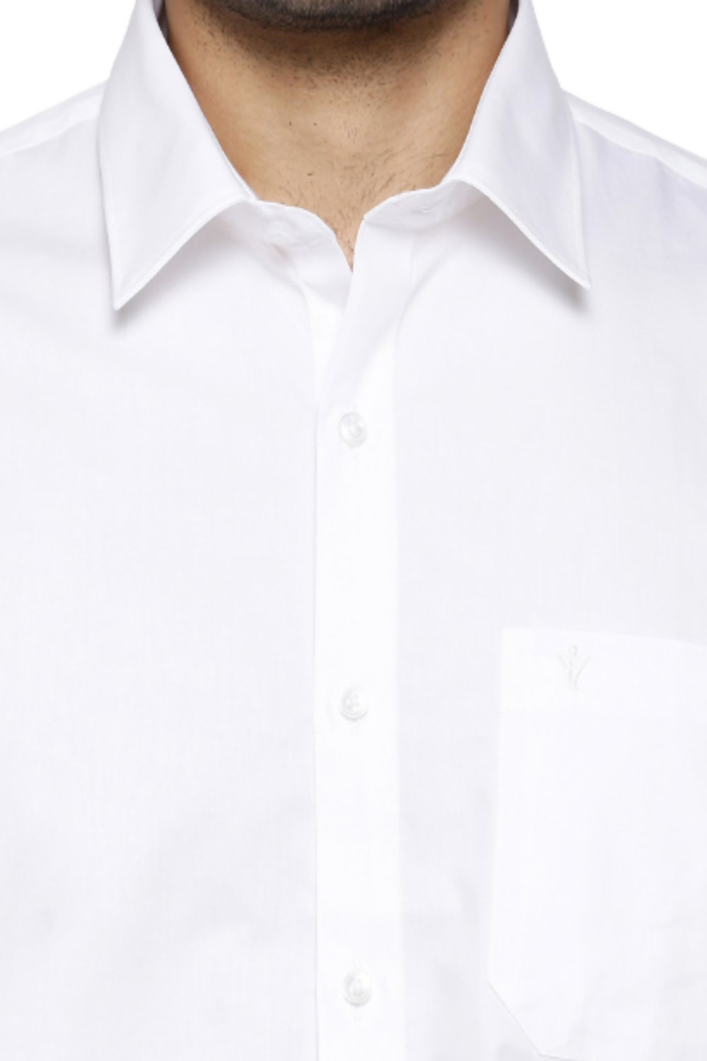 Ramraj Cotton Mens Full Sleeve White Shirt Plus Size - Classic Cotton | Swadesiicart