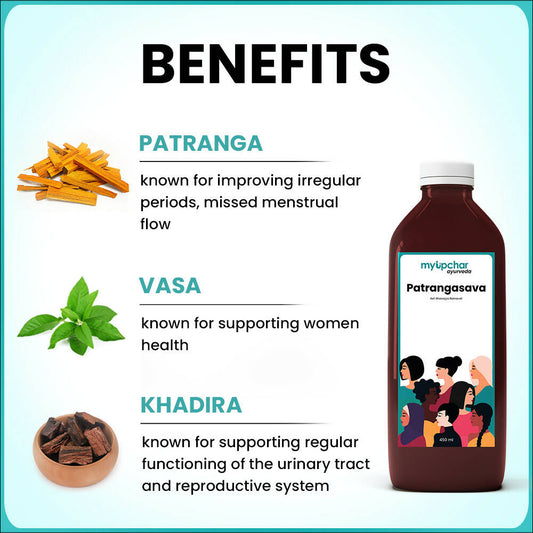myUpchar Ayurveda Patrangasava Tonic For Women - Swadesiicart