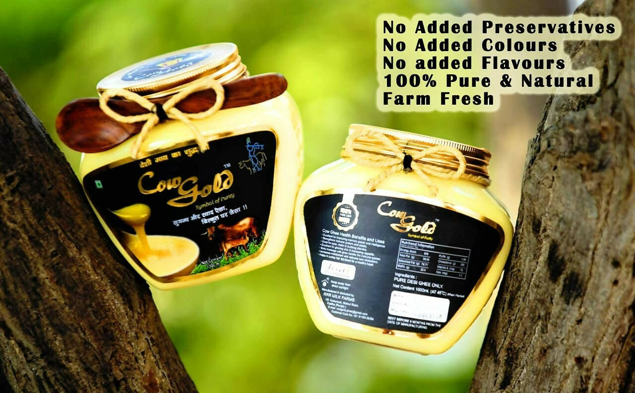 Cow Gold Desi Cow A2 Ghee | Cultured Desi Cow Ghee | 100% Pure and Natural | Helps Boost Immunity - Swadesiicart