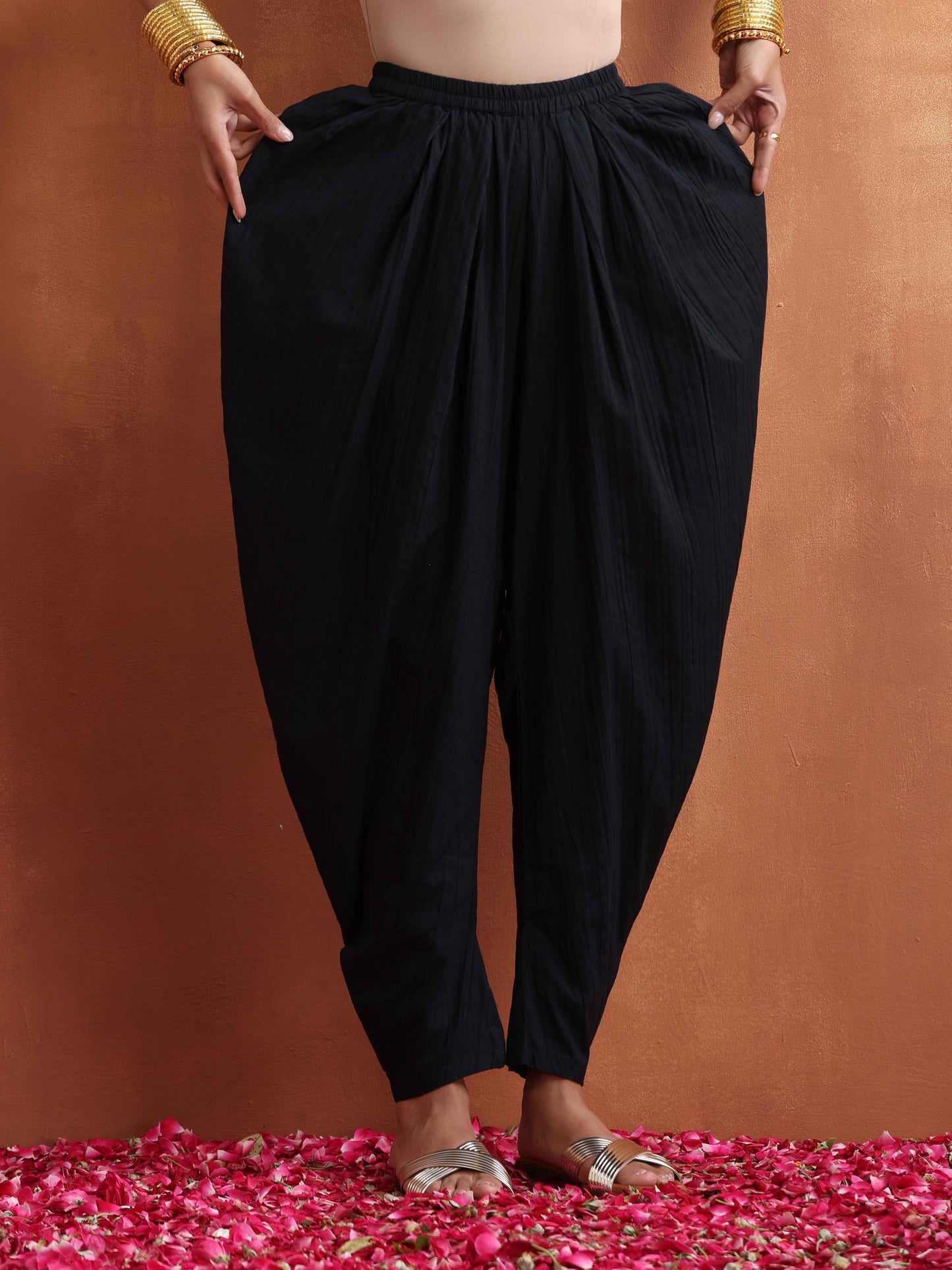 trueBrowns Black Cotton Co-ord Set - Swadesiicart