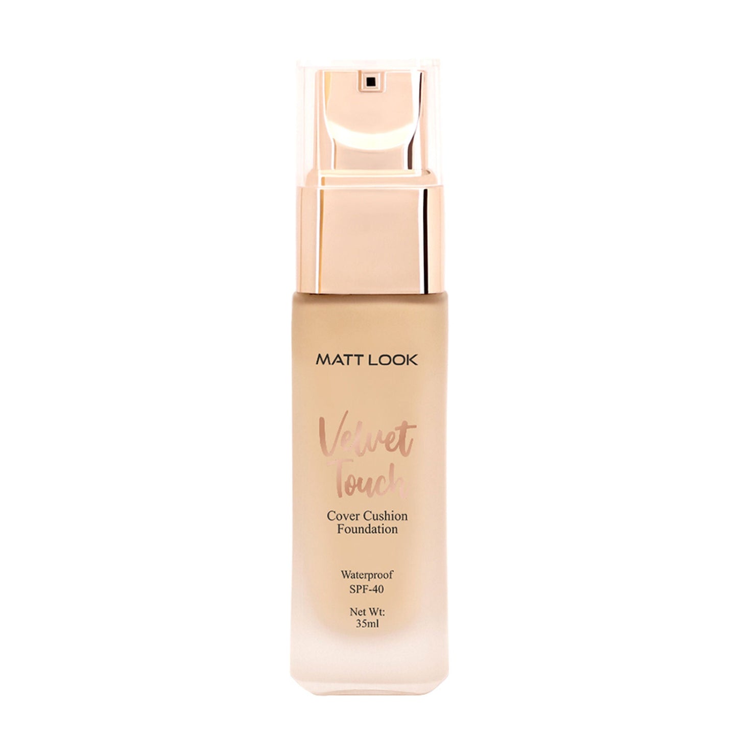 Matt Look Elvet Touch Cover Cushion Weightless Matt Finish Foundation - 05 Almond Beige - Swadesiicart