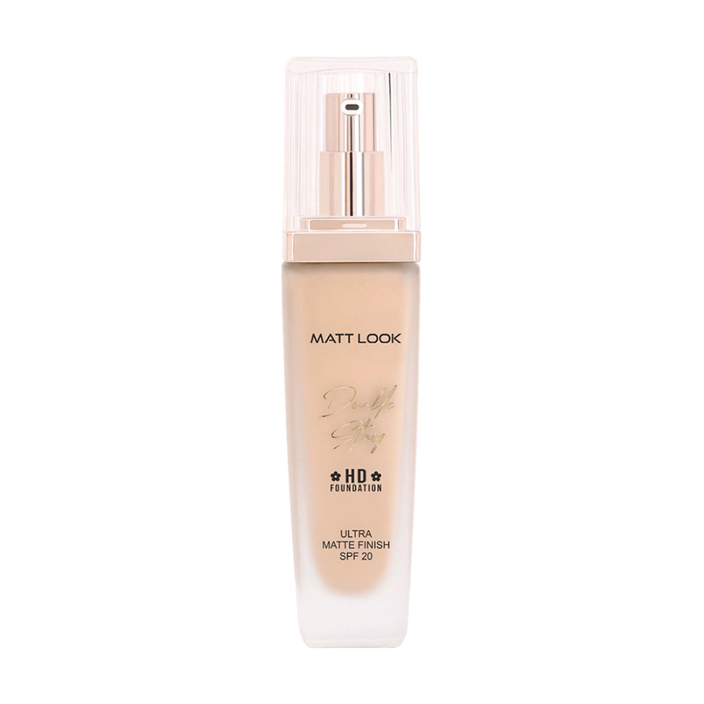 Matt Look Double Stay HD Weightless Foundation Matte Finish - 02 Rose Blush