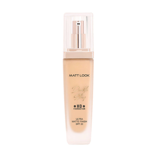Matt Look Double Stay HD Weightless Foundation Matte Finish - 04 Natural Beige - Swadesiicart