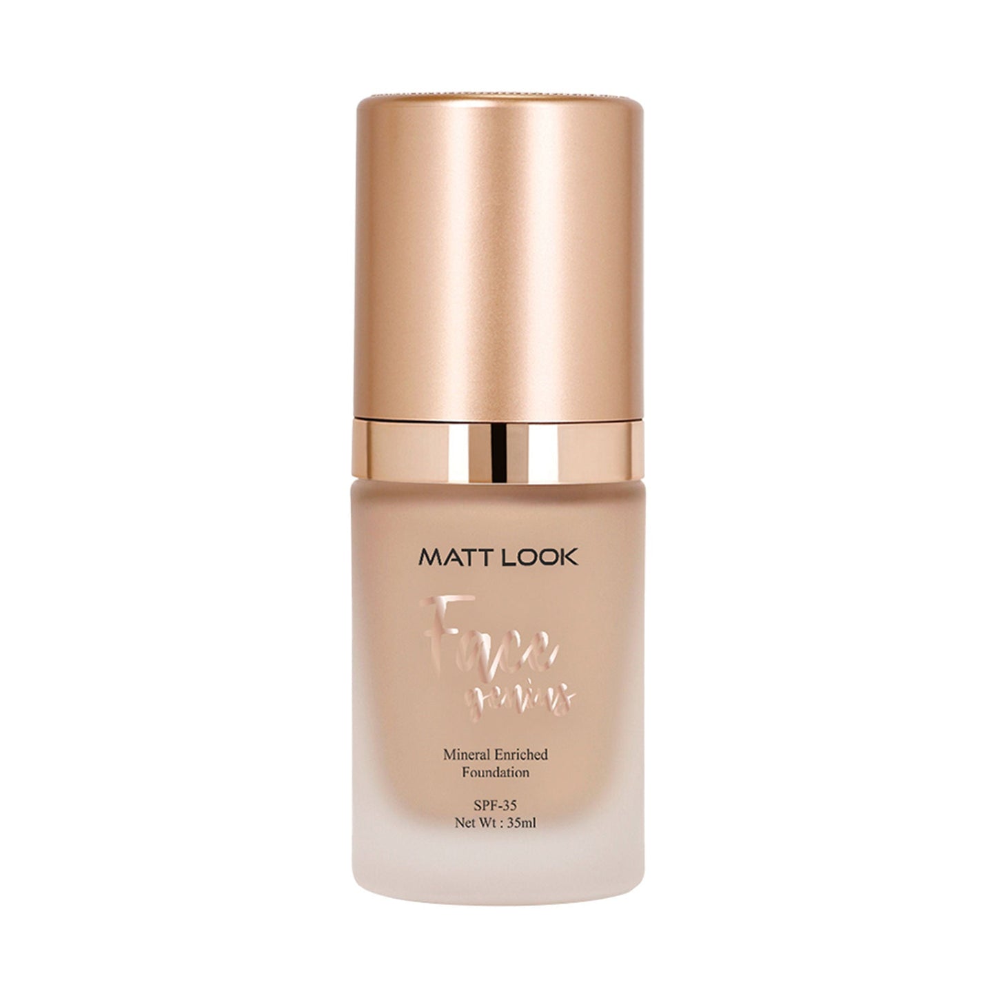 Matt Look Face Genius Mineral Enriched Weightless Matt Finish Foundation - 06 Sand Tan - Swadesiicart