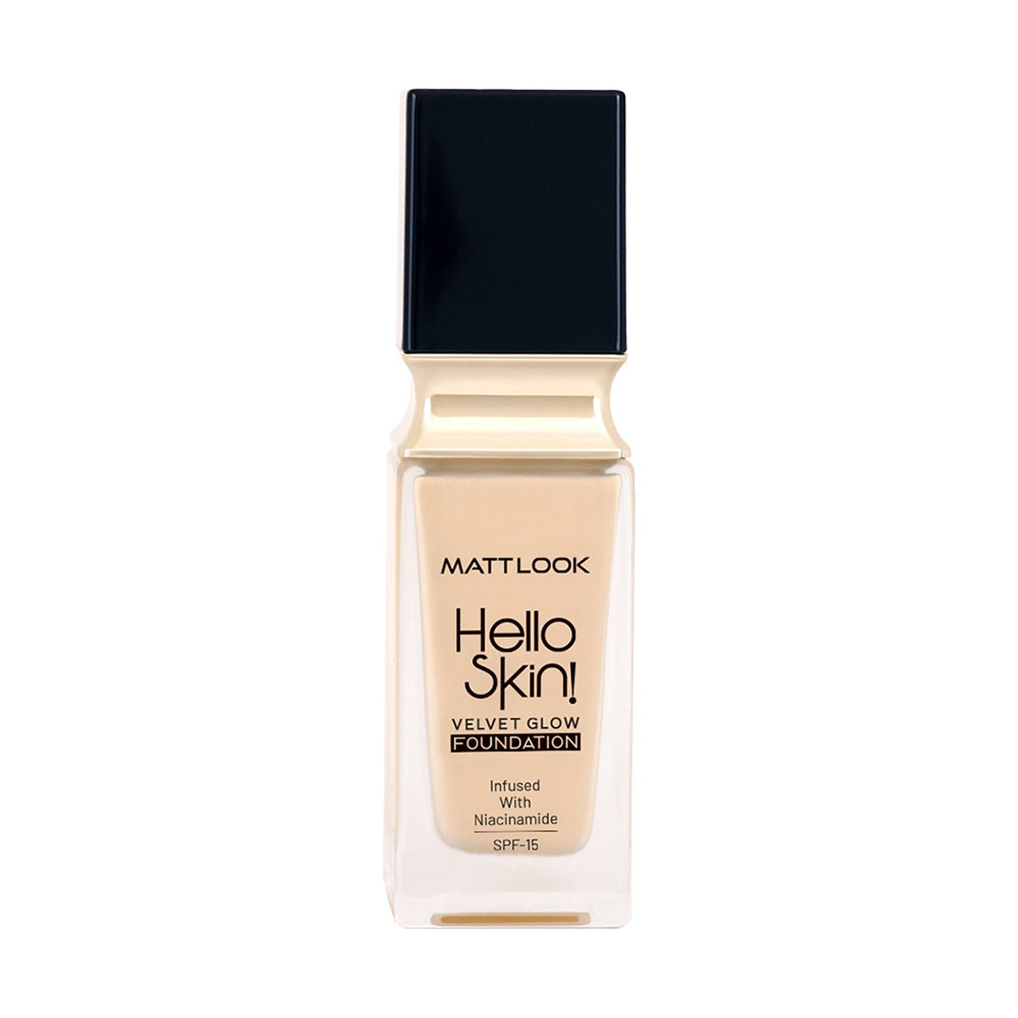 Matt Look Hello Skin Velvet Glow Foundation - 03 Light Ivory - Swadesiicart