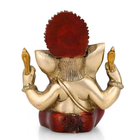 Collectible India Brass Ganesh Ganesha Murti Idol - Swadesiicart
