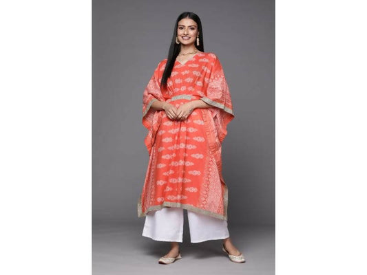 Ahalyaa Women's Traditional wear Kurta Set - Rust | Swadesiicart