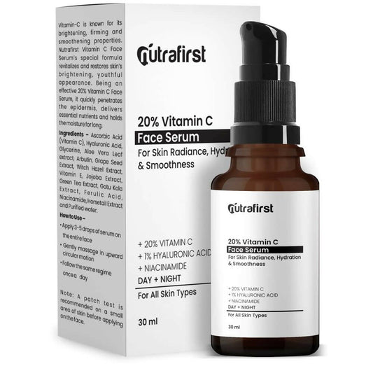 Nutrafirst 20% Vitamin C Face Serum - Swadesiicart