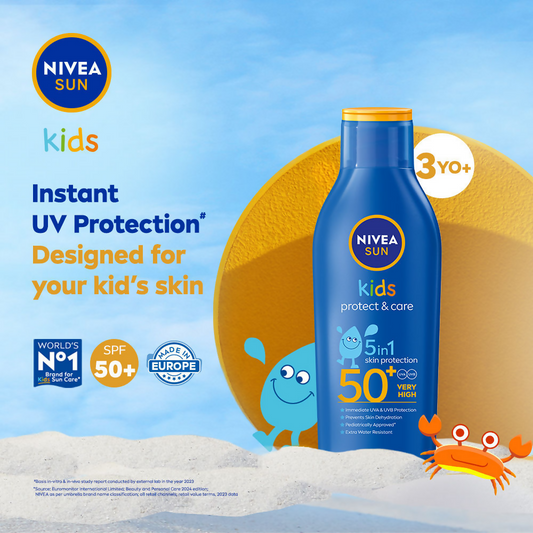 Nivea Sun Protect & Care Sunscreen For Kids Spf 50+ - Swadesiicart