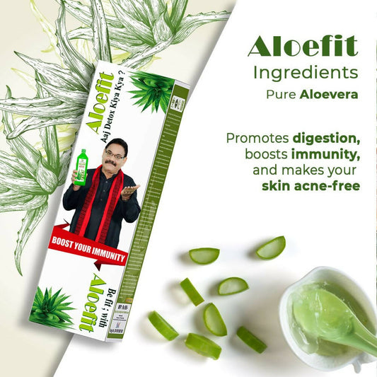 Pharma Science Aloe Vera Juice With Pulp Bottle - Swadesiicart
