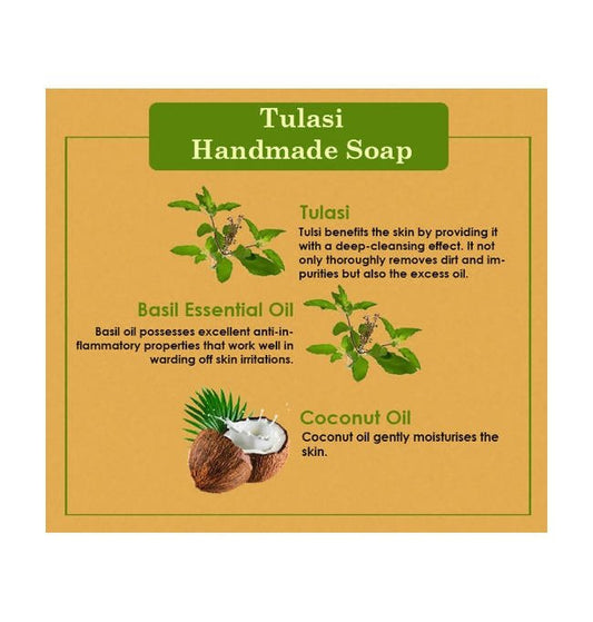 Ancient Living Tulasi Handmade Soap - Swadesiicart
