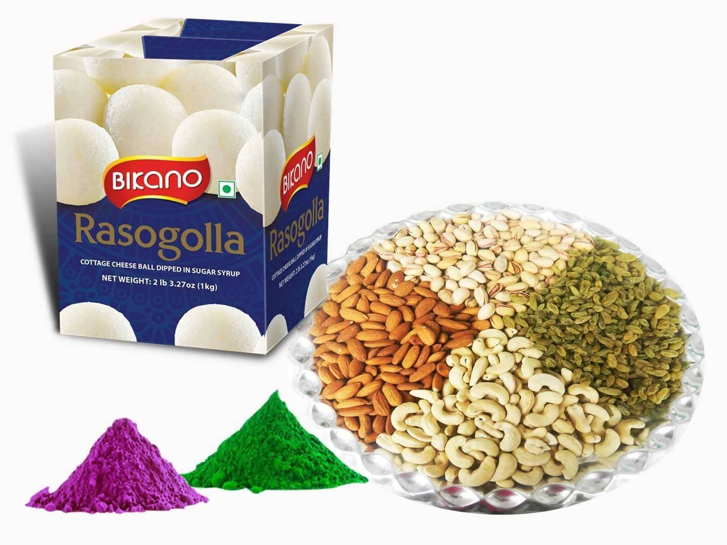 Bikano Rasgulla With Dry Fruits On Holi | Swadesiicart