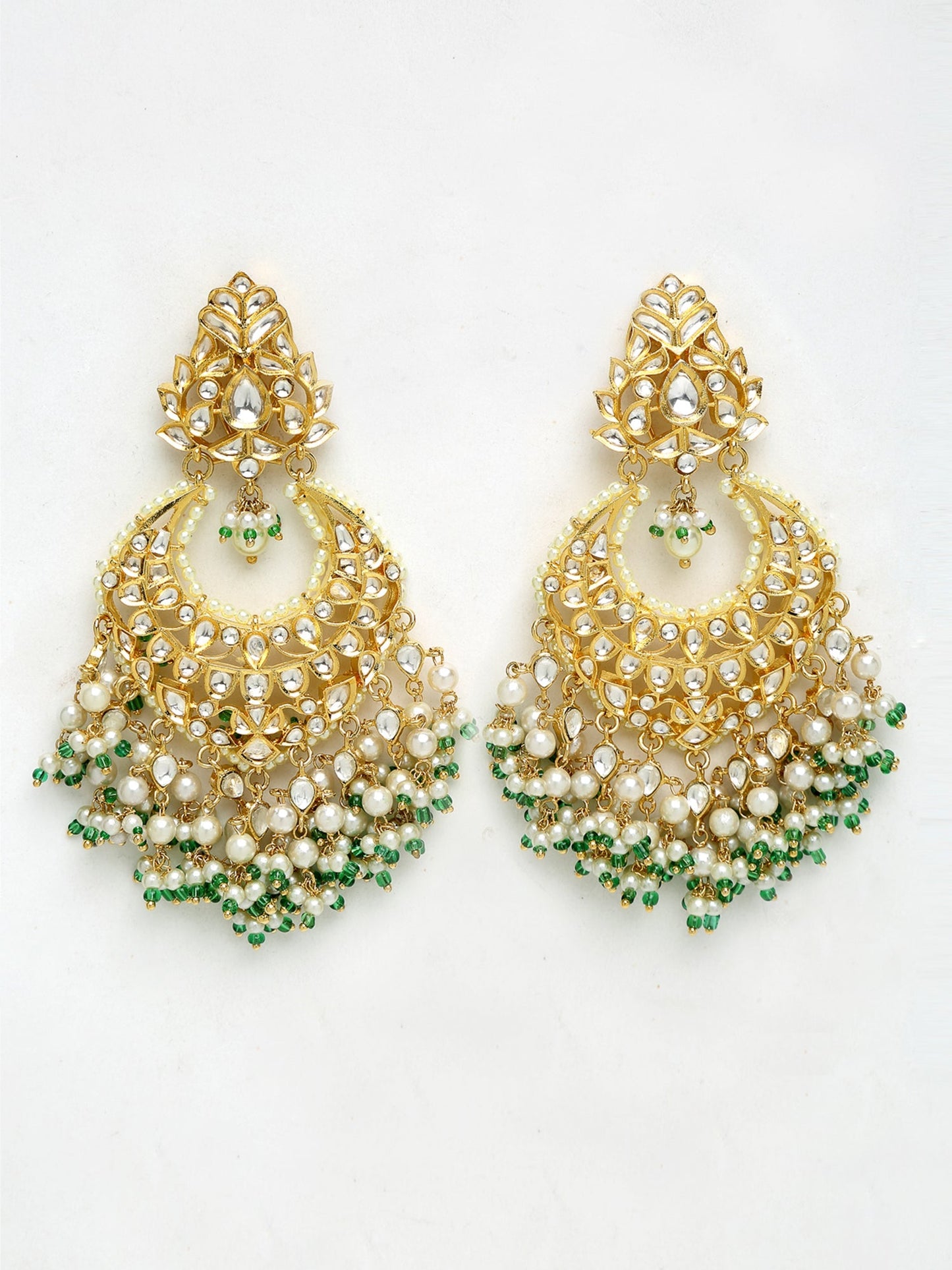 Kundan Stone Earrings - Ruby Raang | Swadesiicart
