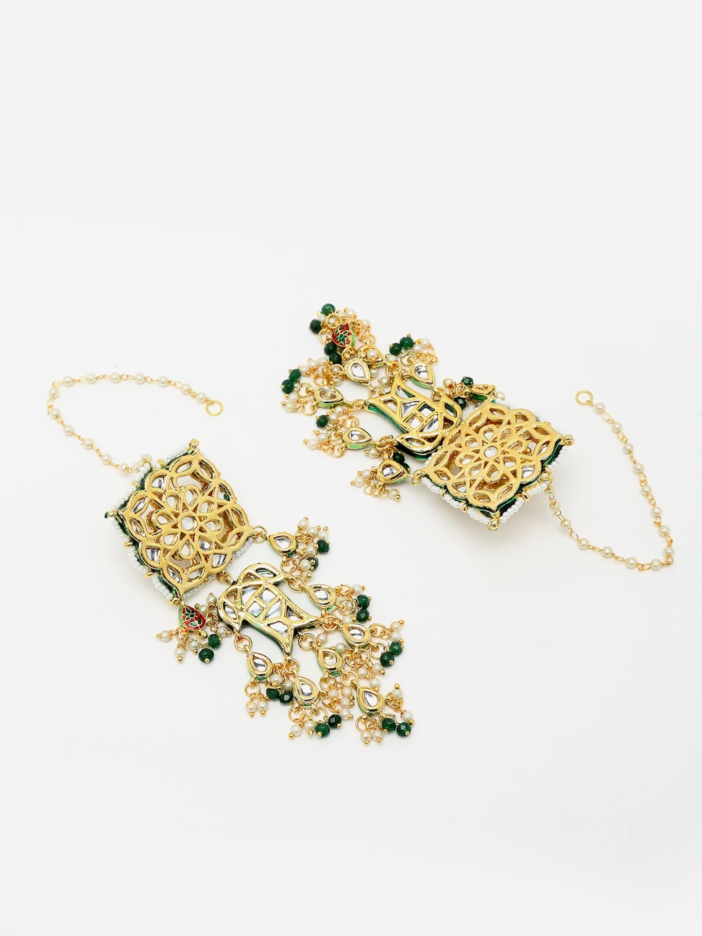 Kundan Choker With Earrings - Ruby Raang | Swadesiicart