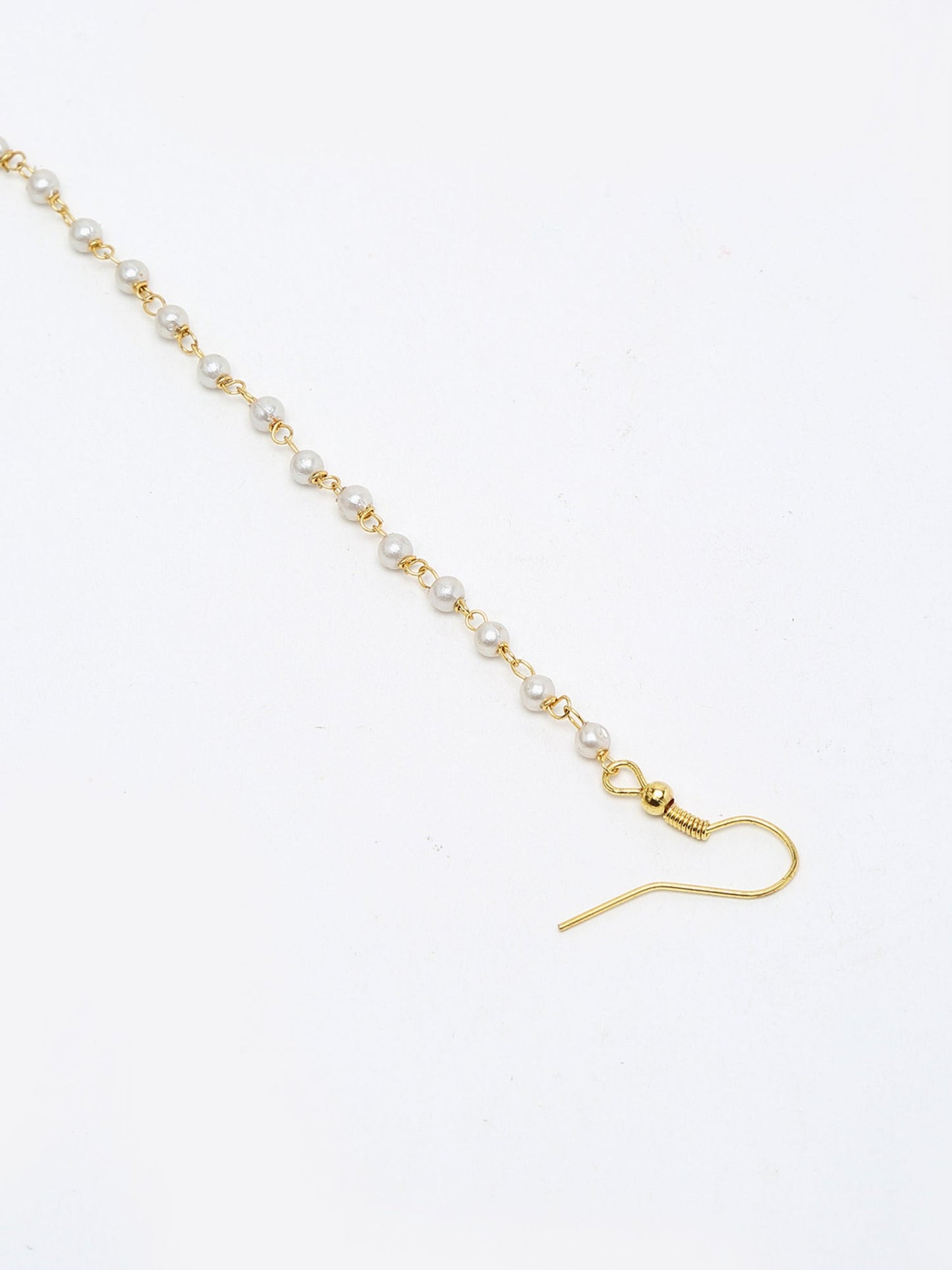 Double Kundan Nose Ring - Ruby Raang | Swadesiicart