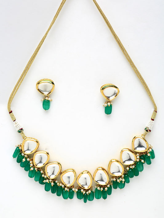 Kundan Choker With Studs - Ruby Raang | Swadesiicart