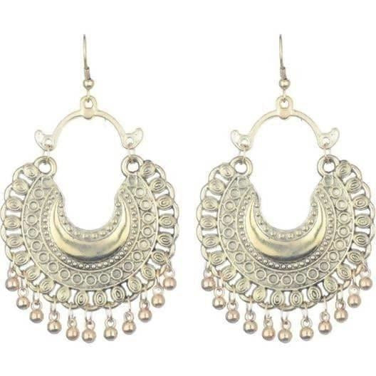 MS Fashion India Stylish And Party Wear Silver Earrings | Swadesiicart