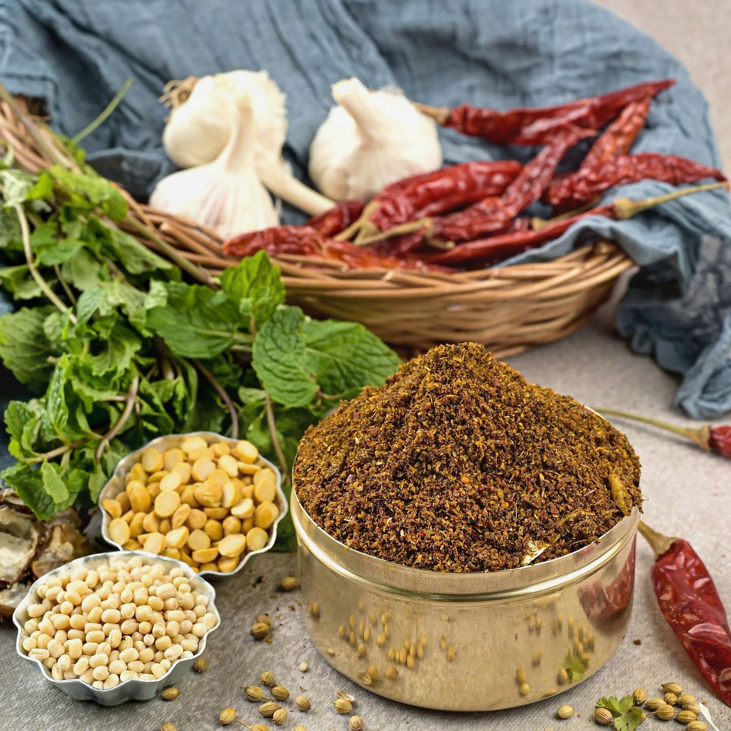 Vellanki Foods Pudina Karam - Swadesiicart