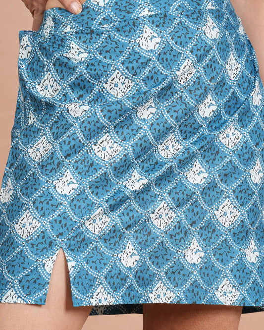 House of RP Women Indigo Cotton Graphic Print Co-Ords Sets - Swadesiicart