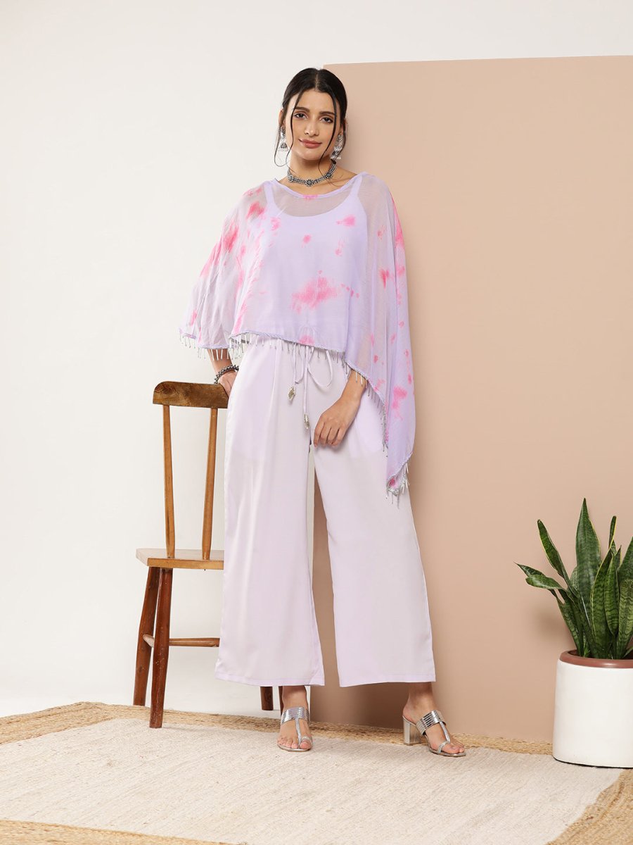 Ahalyaa Printed Waist Tie-Ups Basic Jumpsuit | Swadesiicart