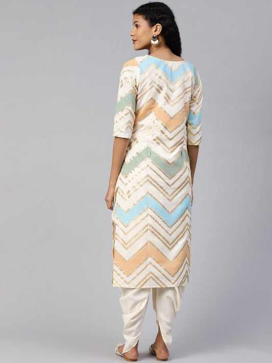 Ahalyaa Women Long And Short Kurta With Pant | Swadesiicart