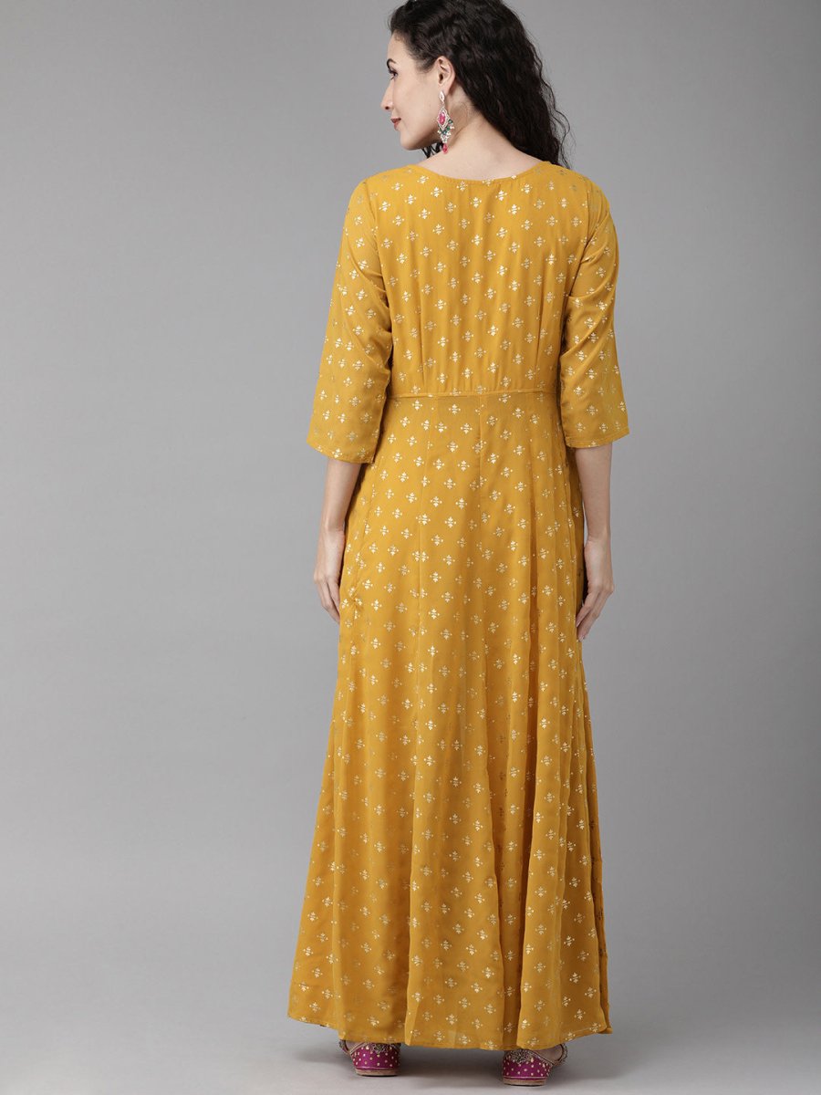 Ahalyaa Mustard Kurta with Beautiful Palazzo Set | Swadesiicart