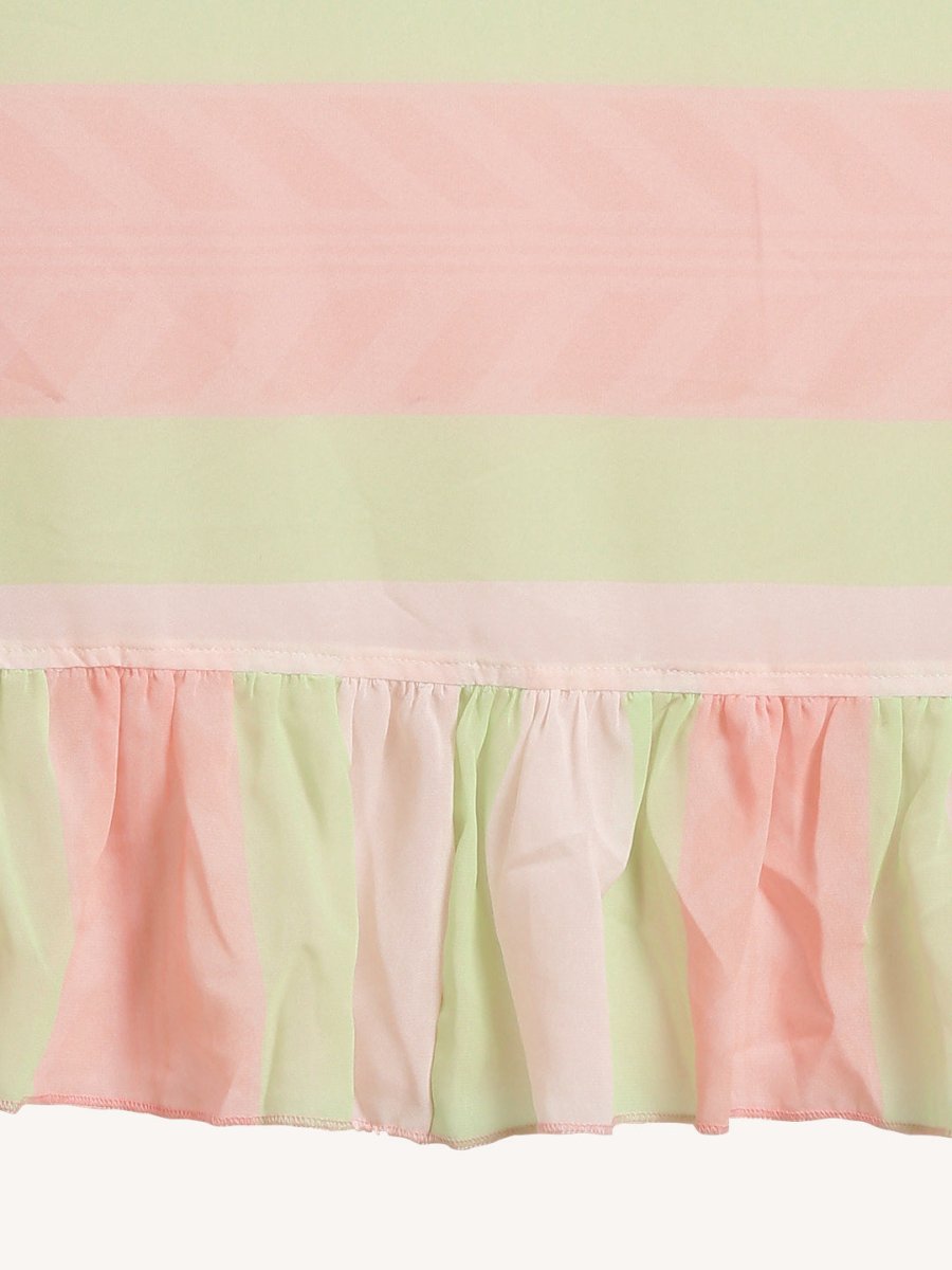 Ahalyaa Women's Striped Ready to Wear Saree | Swadesiicart