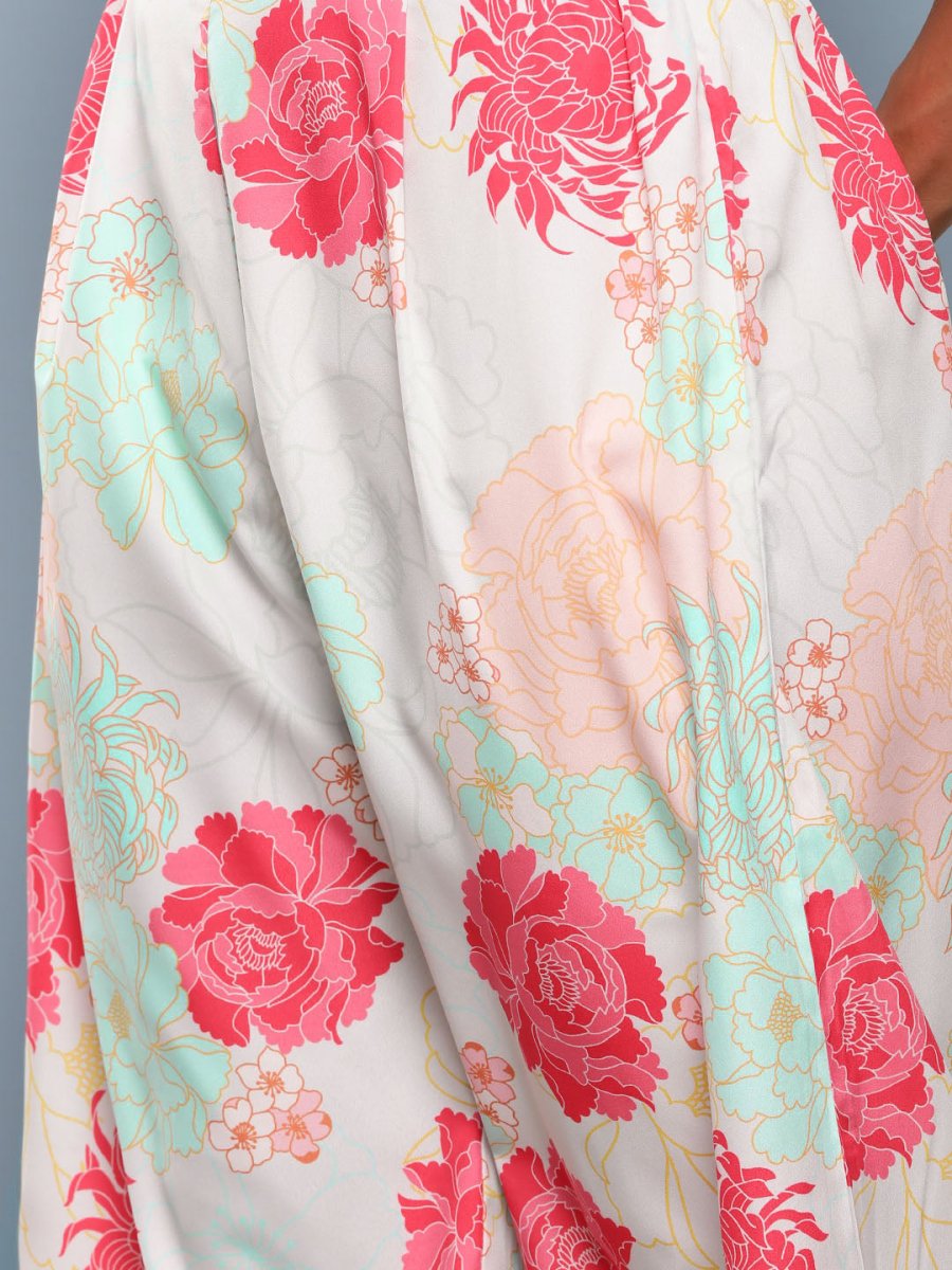 Ahalyaa Women Floral Print Crepe Co-Ords - Swadesiicart