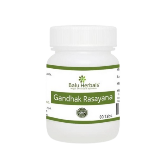 Balu Herbals Gandhak Rasayana Tablets - Balu Herbals
