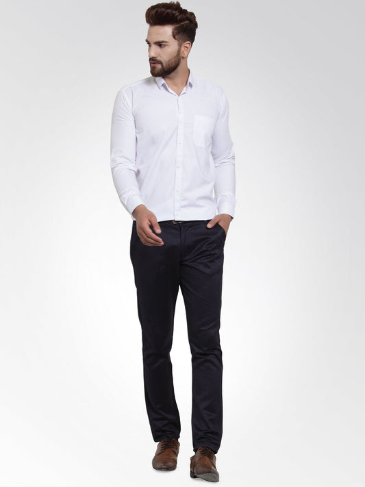 Jainish Men's Cotton Solid White Formal Shirt's ( SF 361White ) | Swadesiicart