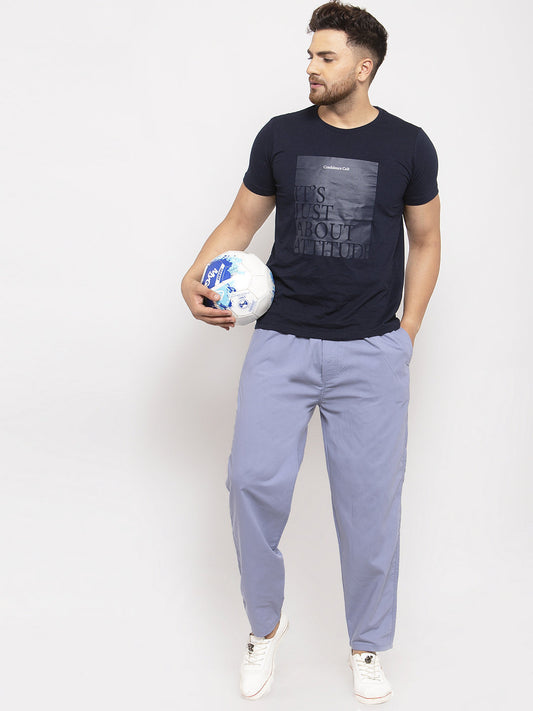 Jainish Men's Grey Solid Cotton Track Pants ( JOG 011Light-Grey ) - Swadesiicart