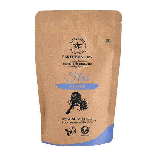 Earthen Story Certified Organic Flax Seeds | Swadesiicart