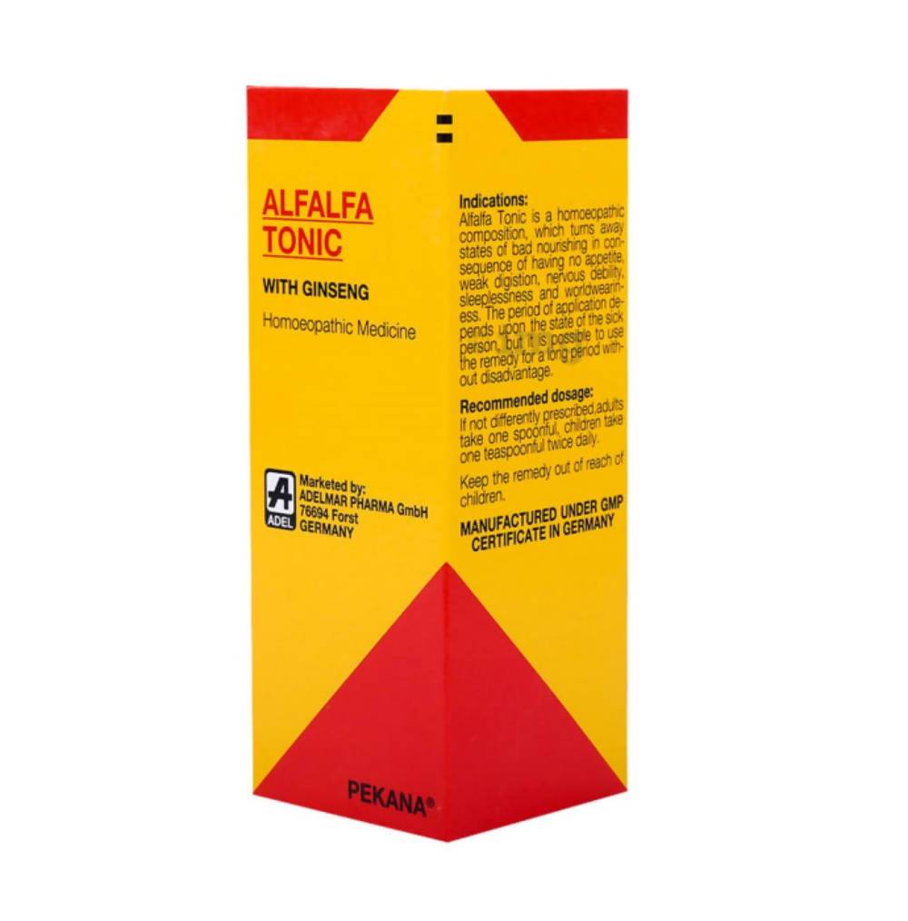 Adel Homeopathy Alfalfa Tonic With Ginseng | Swadesiicart