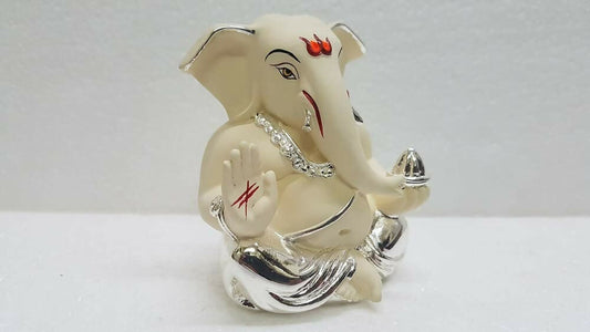 Gold Art India Ceramic Ganesh Idol - Swadesiicart