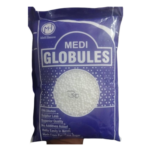Medi Homeopathy Globules/ Blank Pellets (Size 30) | Swadesiicart
