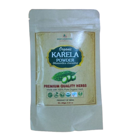 Deep Ayurveda Organic Karela Powder (Bitter Gourd) - DEEP AYURVEDA