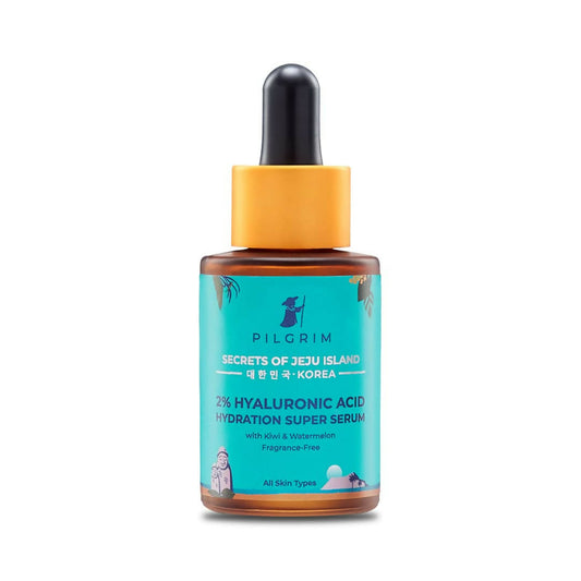 Pilgrim 2% Hyaluronic Acid Hydration Super Serum With Kiwi & Watermelon Extracts For Hydrated Skin - Korean Skin Care - Pilgrim